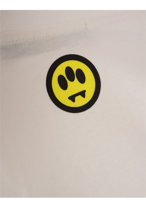 BARROW T-Shirt Bianca Con Logo E Smile - BARROW
