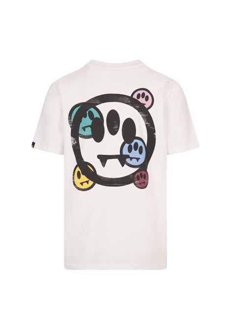BARROW T-Shirt Bianca Con Logo E Smile - BARROW