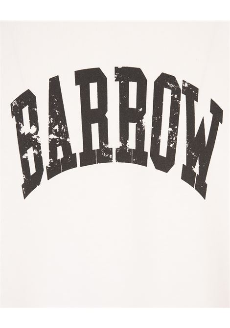 BARROW T-Shirt Bianca Con Logo E Smile - BARROW
