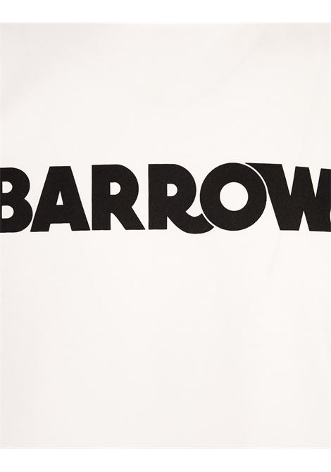 BARROW T-Shirt Bianca Con Logo Lettering - BARROW