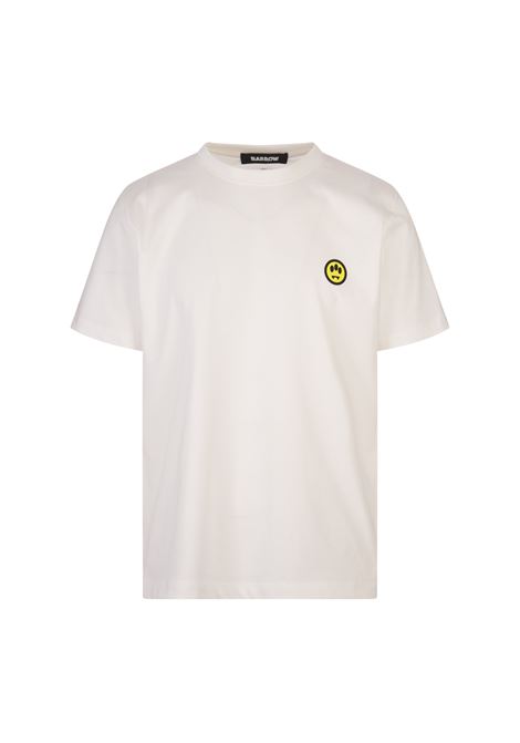 BARROW T-Shirt Bianca Con Smile - BARROW