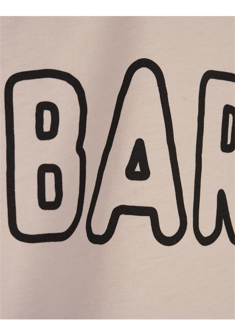 BARROW T-Shirt Bianca Con Stampa Flock - BARROW