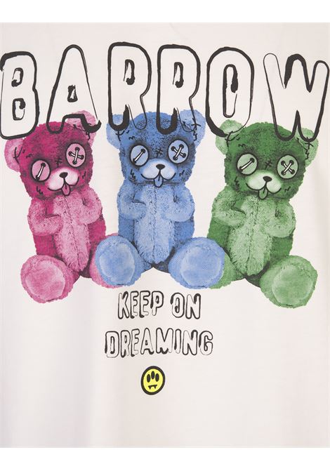 BARROW T-Shirt Bianca Con Stampa Logo - BARROW