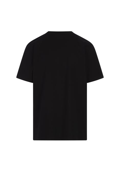 BARROW T-Shirt Nera Con Logo Sul Girocollo - BARROW