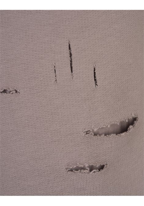 GIVENCHY Bermuda Sportivi Destroyed Taupe Con Logo - GIVENCHY