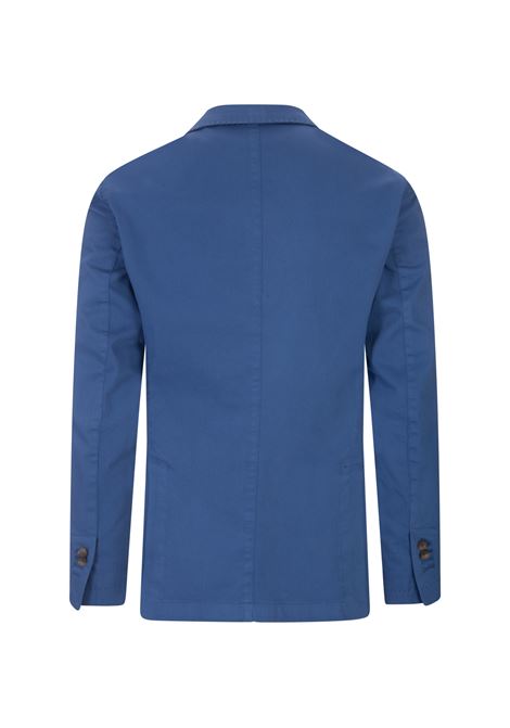 RUSSO CAPRI Blazer In Cotone Oxford Blu Cobalto - RUSSO CAPRI