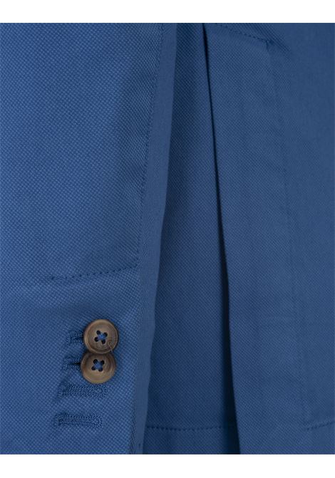 RUSSO CAPRI Blazer In Cotone Oxford Blu Cobalto - RUSSO CAPRI