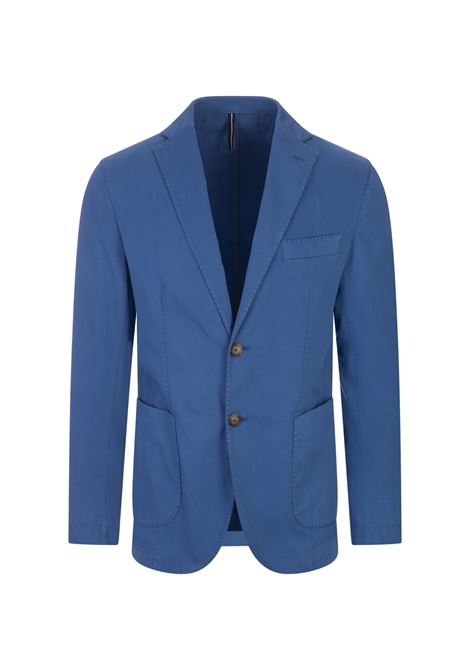 RUSSO CAPRI Blazer In Cotone Oxford Blu Cobalto - RUSSO CAPRI