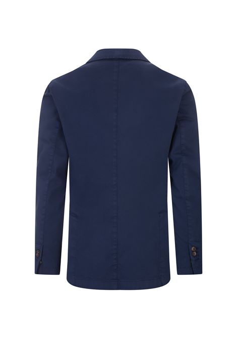 RUSSO CAPRI Blazer In Cotone Oxford Blu Notte - RUSSO CAPRI