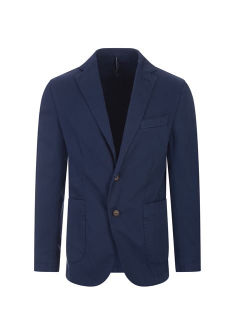 RUSSO CAPRI Blazer In Cotone Oxford Blu Notte - RUSSO CAPRI