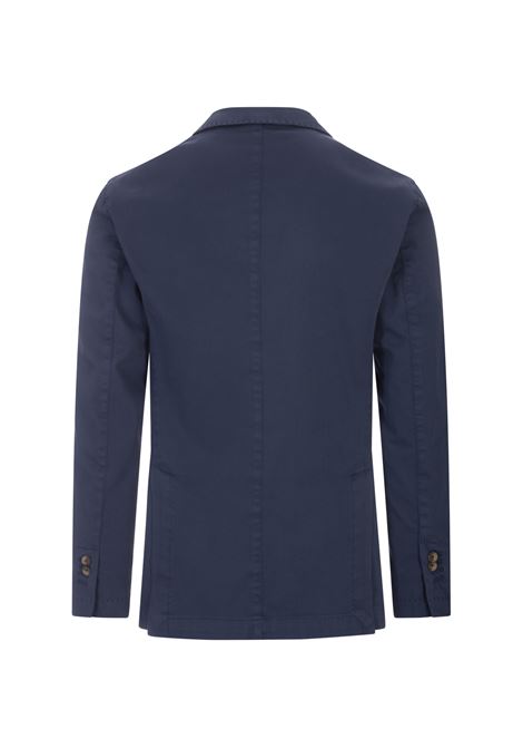 RUSSO CAPRI Blazer In Cotone Oxford Blu Scuro - RUSSO CAPRI
