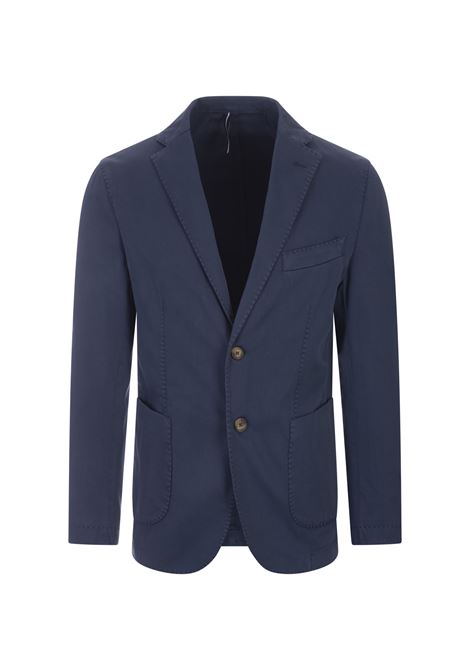 RUSSO CAPRI Blazer In Cotone Oxford Blu Scuro - RUSSO CAPRI