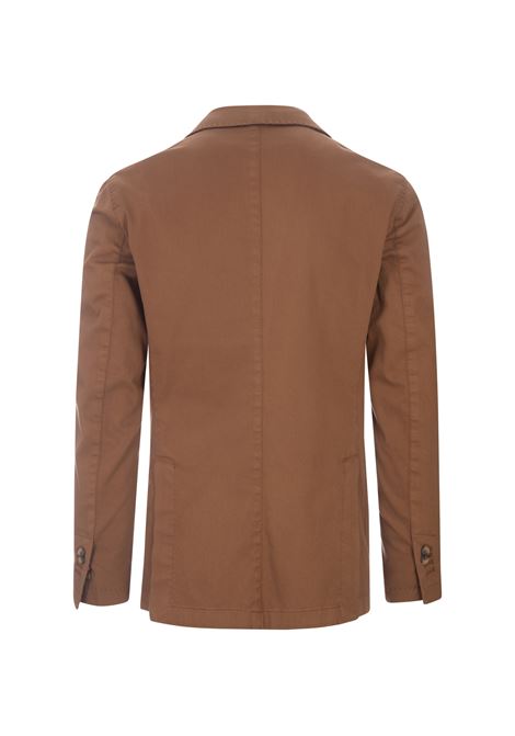 RUSSO CAPRI Blazer In Cotone Oxford Marrone Chiaro - RUSSO CAPRI