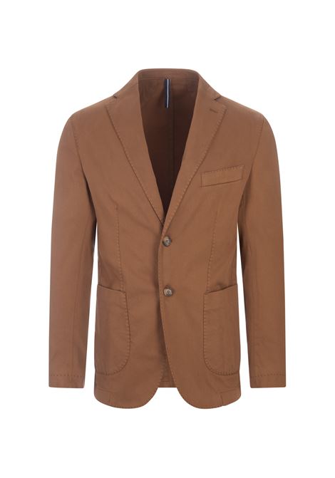 RUSSO CAPRI Blazer In Cotone Oxford Marrone Chiaro - RUSSO CAPRI