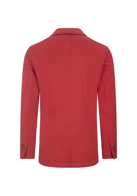 RUSSO CAPRI Blazer In Cotone Oxford Rosso - RUSSO CAPRI