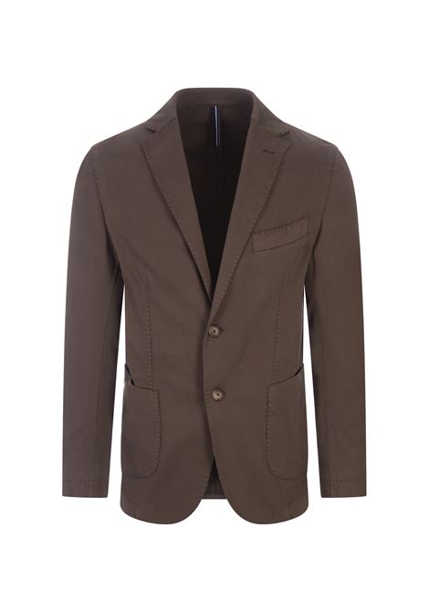 RUSSO CAPRI Blazer In Cotone Oxford Verde Militare - RUSSO CAPRI