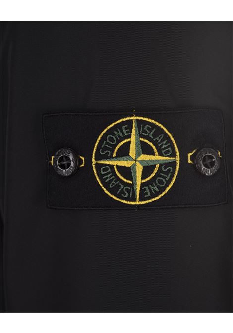 STONE ISLAND Blouson Con Cappuccio In Micro Twill Nero - STONE ISLAND