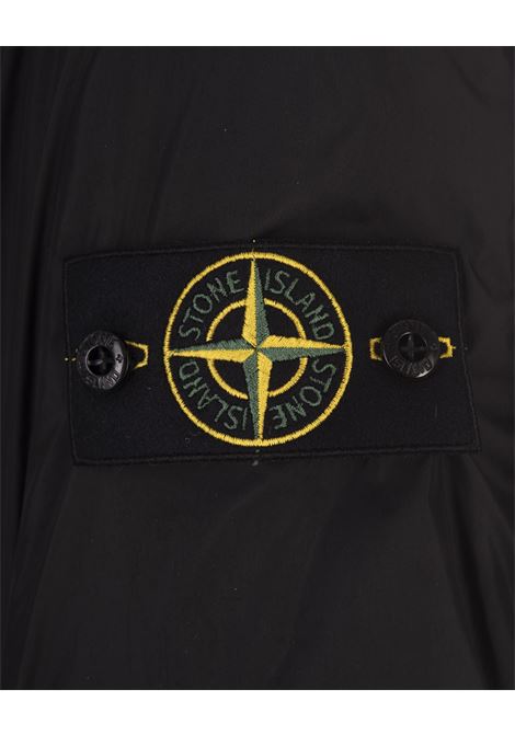 STONE ISLAND Blouson Nero In CRINKLE REPS R-NY - STONE ISLAND