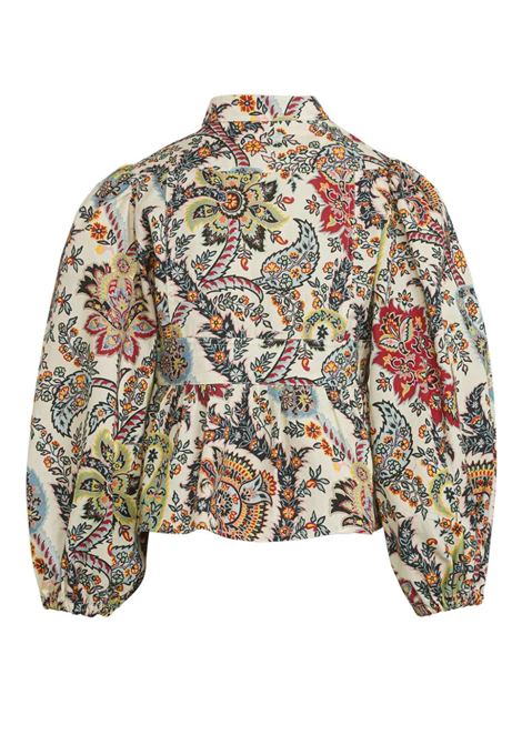 ETRO KIDS Blusa Bianca Con Motivo Paisley Multicolor - ETRO KIDS