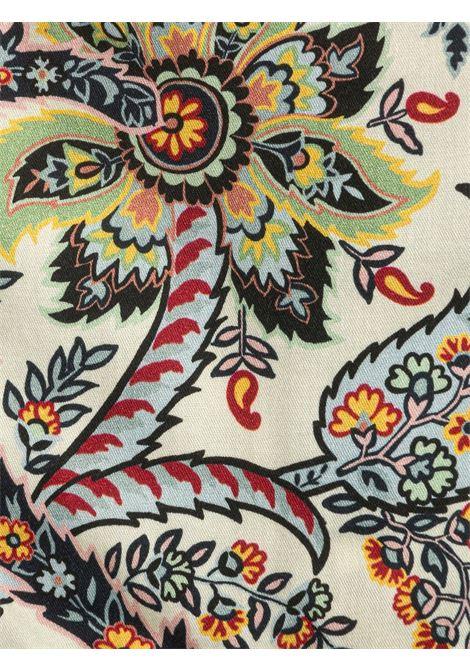 ETRO KIDS Blusa Bianca Con Motivo Paisley Multicolor - ETRO KIDS