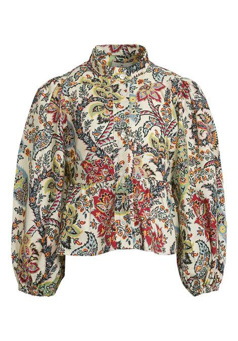 ETRO KIDS Blusa Bianca Con Motivo Paisley Multicolor - ETRO KIDS