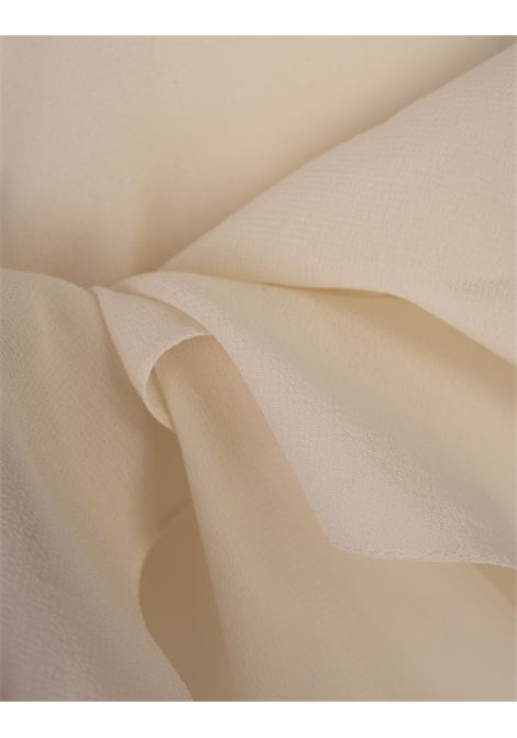 CHLOÉ Blusa Con Mantella In Georgette Di Seta Clay Pink - CHLOÉ