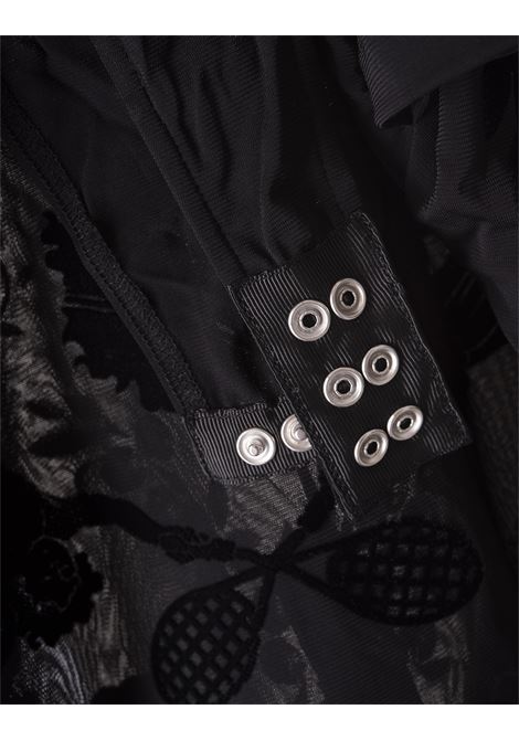 CASABLANCA Body Nero Con Effetto Devorée' - CASABLANCA