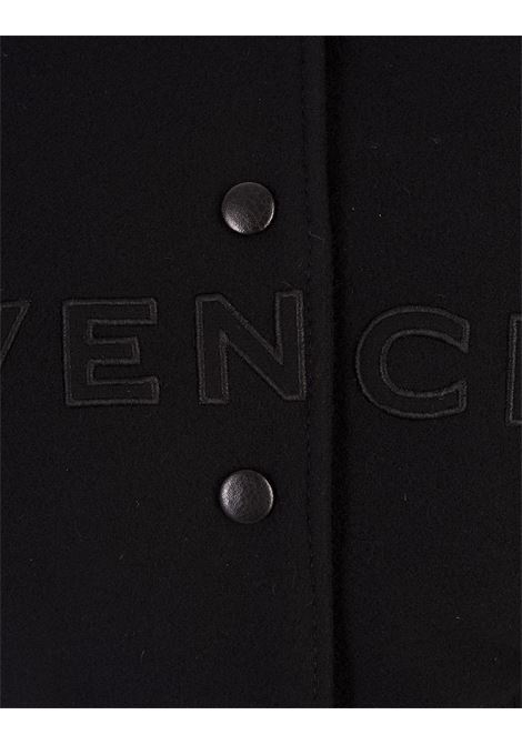 GIVENCHY Bomber Corto GIVENCHY Nero In Lana E Pelle - GIVENCHY