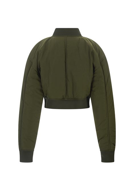 FABIANA FILIPPI Bomber Crop Imbottito Verde Oliva - FABIANA FILIPPI