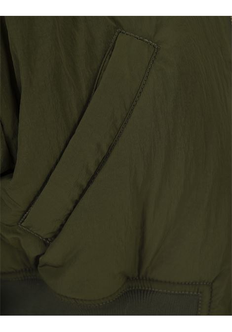 FABIANA FILIPPI Bomber Crop Imbottito Verde Oliva - FABIANA FILIPPI