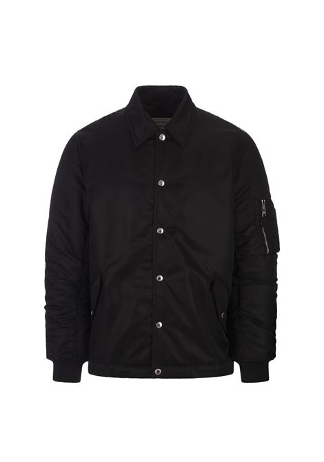 ALEXANDER MCQUEEN Bomber Imbottito Nero - ALEXANDER MCQUEEN