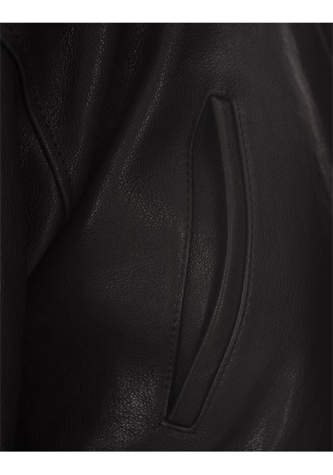 ALEXANDER MCQUEEN Bomber Modello Aviatore Corto In Nero - ALEXANDER MCQUEEN