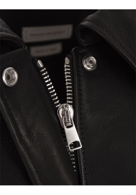 ALEXANDER MCQUEEN Bomber Modello Aviatore Corto In Nero - ALEXANDER MCQUEEN