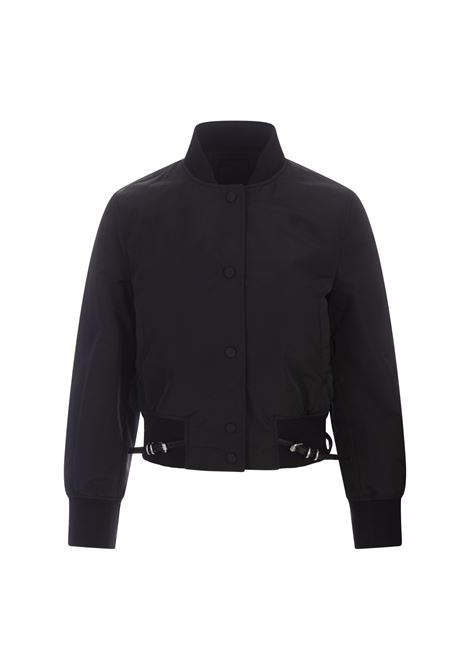 GIVENCHY Bomber Voyou In Taffetà Di Cotone Nero - GIVENCHY