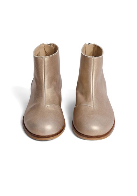 BONPOINT Stivaletti Giara In Pelle Oro - BONPOINT