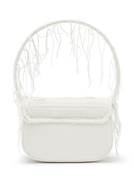 DIESEL Borsa 1DR In Tela Trapuntata Distressed Bianca - DIESEL