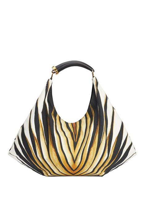 ROBERTO CAVALLI Borsa A Mano Grande In Tela - ROBERTO CAVALLI