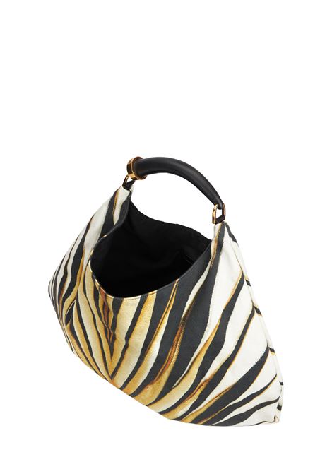 ROBERTO CAVALLI Borsa A Mano Grande In Tela - ROBERTO CAVALLI