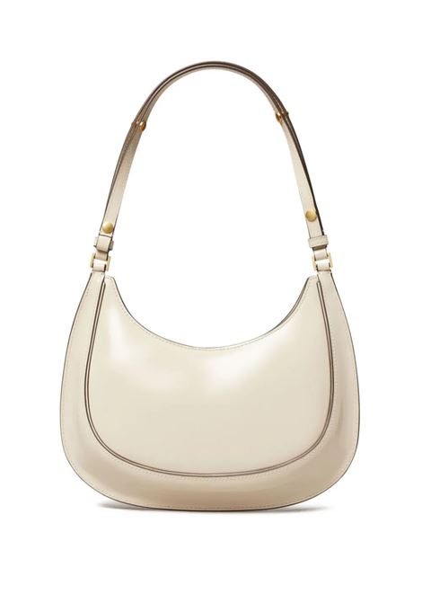 TORY BURCH Borsa A Mezzaluna Robinson Convertibile In Pelle Shea Butter - TORY BURCH