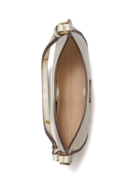 TORY BURCH Borsa A Mezzaluna Robinson Convertibile In Pelle Shea Butter - TORY BURCH