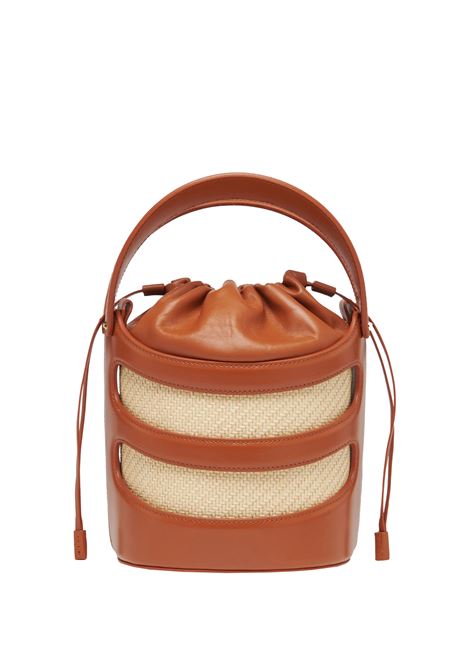 ALEXANDER MCQUEEN Borsa A Secchiello The Rise In Tan/Naturale - ALEXANDER MCQUEEN