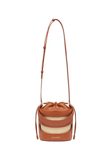ALEXANDER MCQUEEN Borsa A Secchiello The Rise In Tan/Naturale - ALEXANDER MCQUEEN