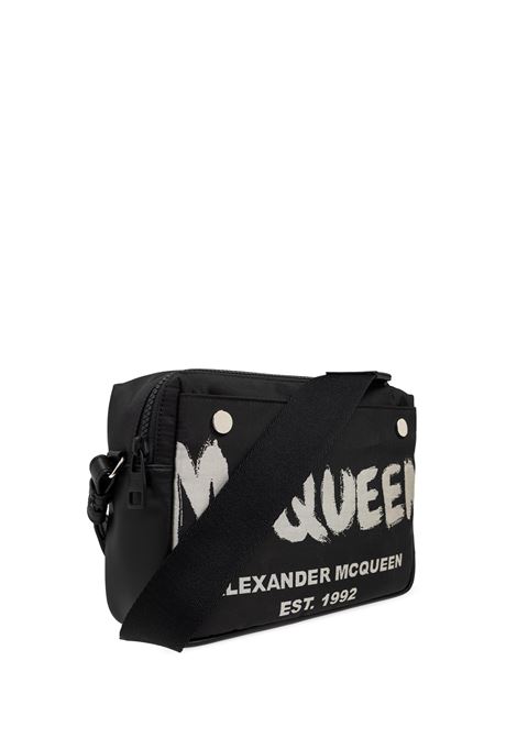 ALEXANDER MCQUEEN Borsa A Tracolla McQueen Graffiti Nera - ALEXANDER MCQUEEN