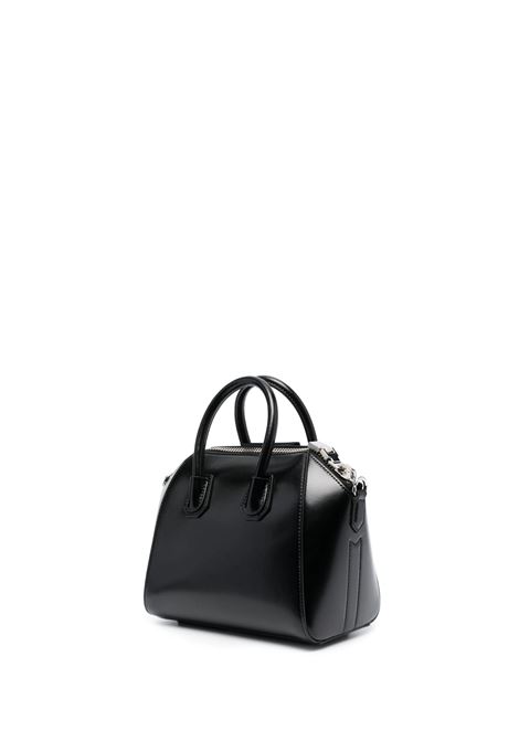 GIVENCHY Borsa Antigona Piccola In Pelle Fiore Nera - GIVENCHY