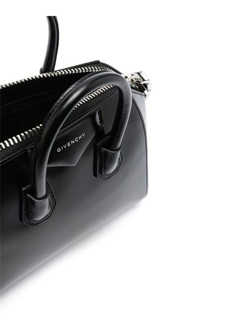 GIVENCHY Borsa Antigona Piccola In Pelle Fiore Nera - GIVENCHY
