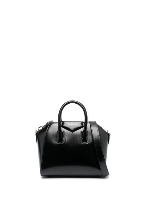 GIVENCHY Borsa Antigona Piccola In Pelle Fiore Nera - GIVENCHY