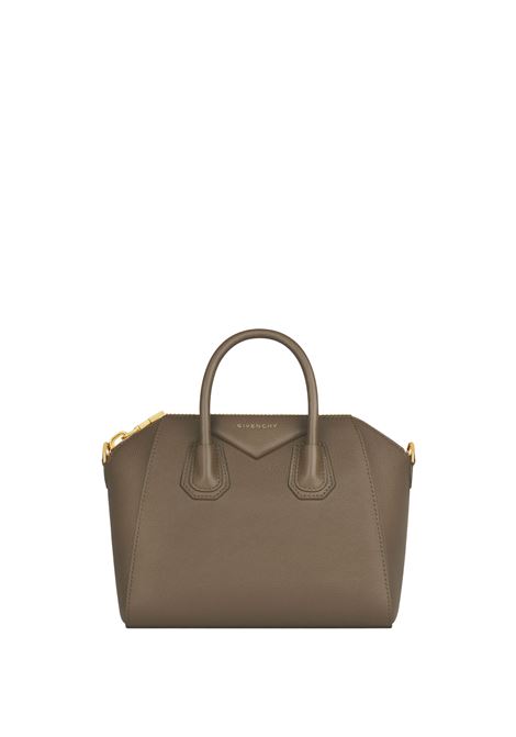 GIVENCHY Borsa Antigona Piccola In Pelle Pieno Fiore Taupe - GIVENCHY