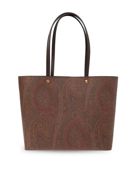 ETRO Borsa Etro Essential Grande Marrone Con Pochette - ETRO