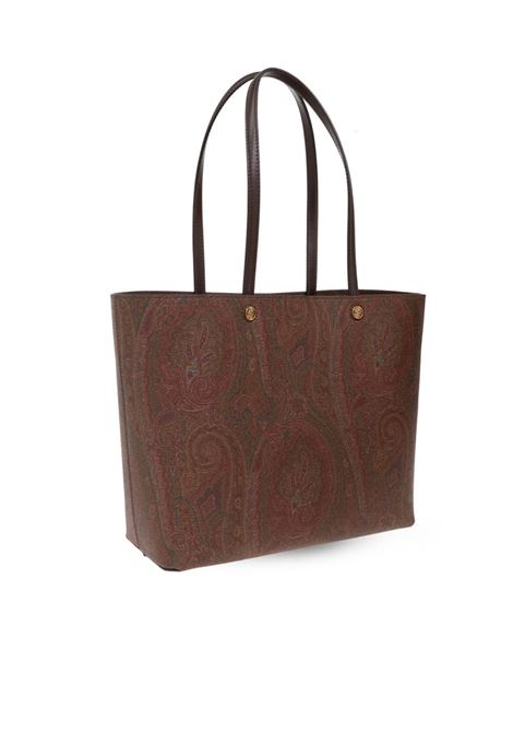 ETRO Borsa Etro Essential Grande Marrone Con Pochette - ETRO