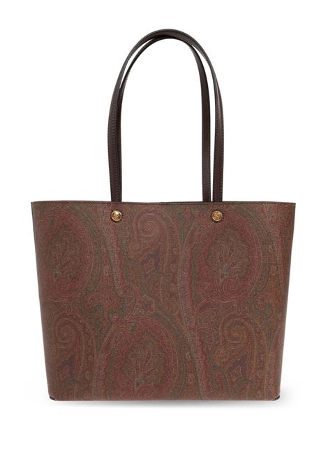 ETRO Borsa Etro Essential Grande Marrone Con Pochette - ETRO
